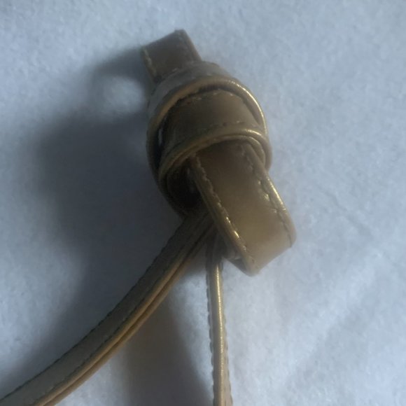 Relic/Fossil Dark Saddle Brown Front Pouch Gold Handle Crossbody Purse - Picture 5 of 5